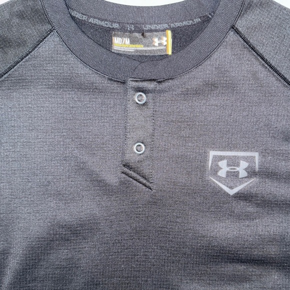 Under Armour Black Long Sleeve Performance Pullover Shirt Men’s Size M SS 2017 - Picture 15 of 16